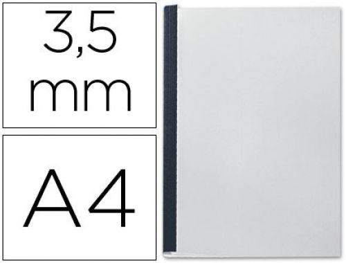 Capa de encadernacao leitz transparente flexivel lombada aa 3,5 mm preta capacidade de 10 a 35 folhas , Leitz , 12479 , 5411313355414